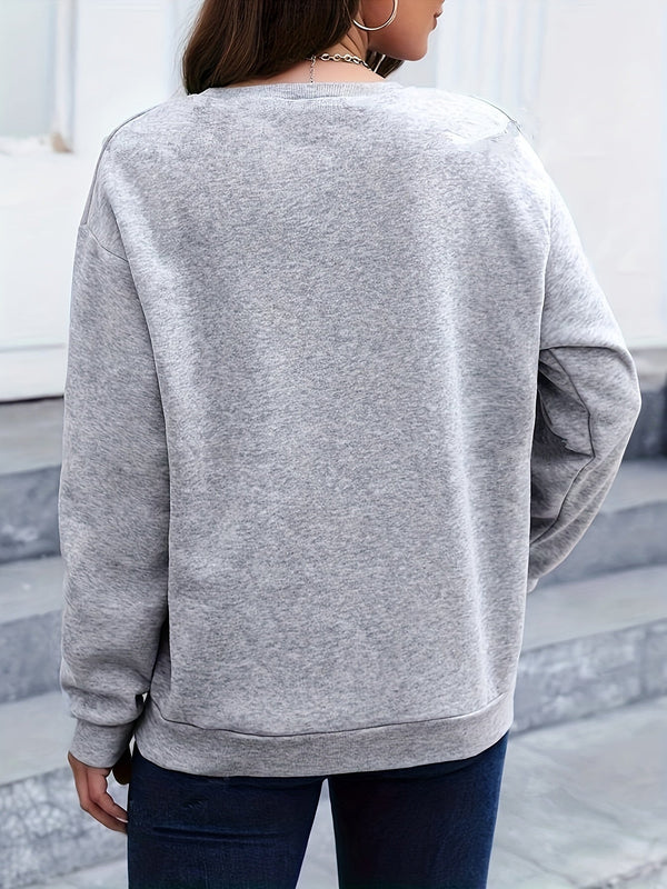 WOLFF | Lässiges Sweatshirt mit Federprint