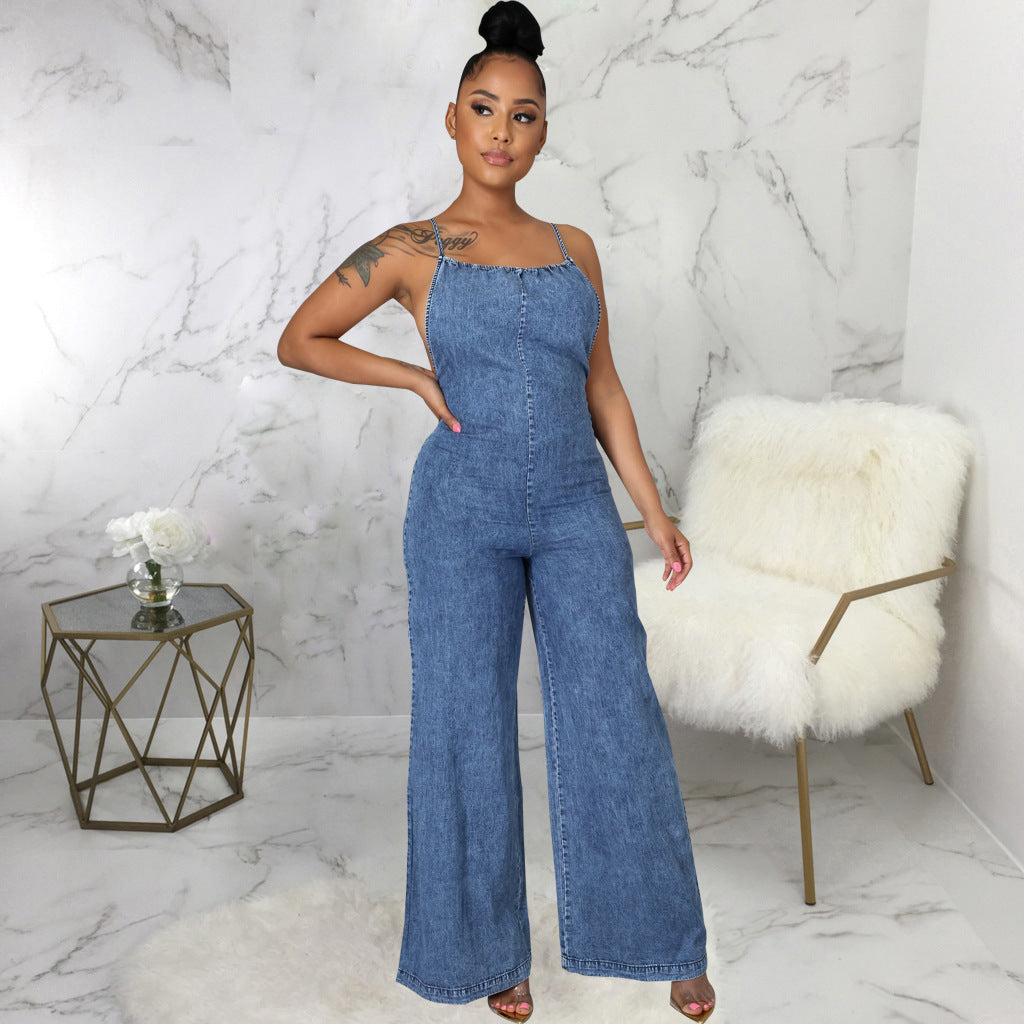 Wolff Denim Overall | Trendiger Overall im Denim-Look für Damen