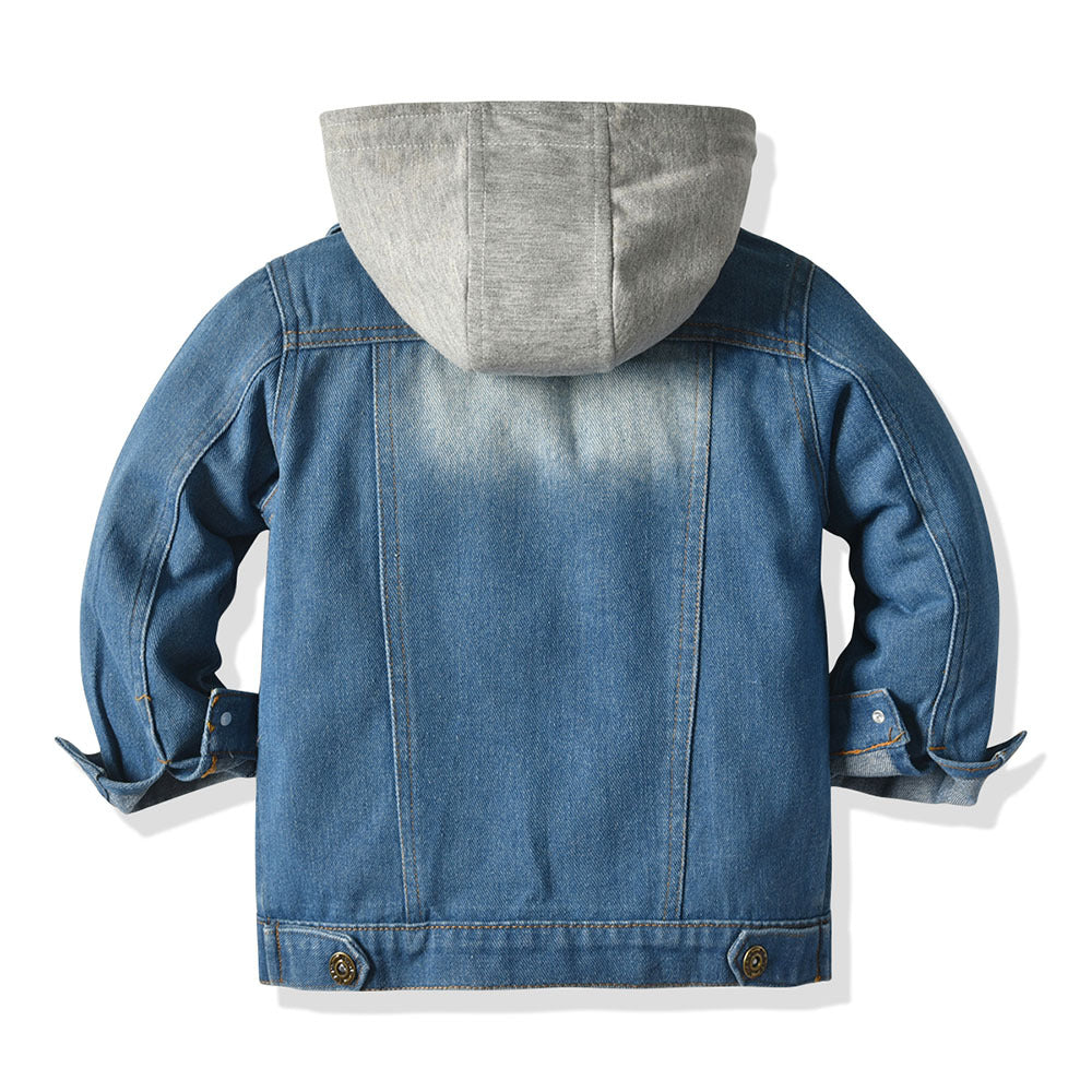 Wolff Denim-Jacke mit Kapuze