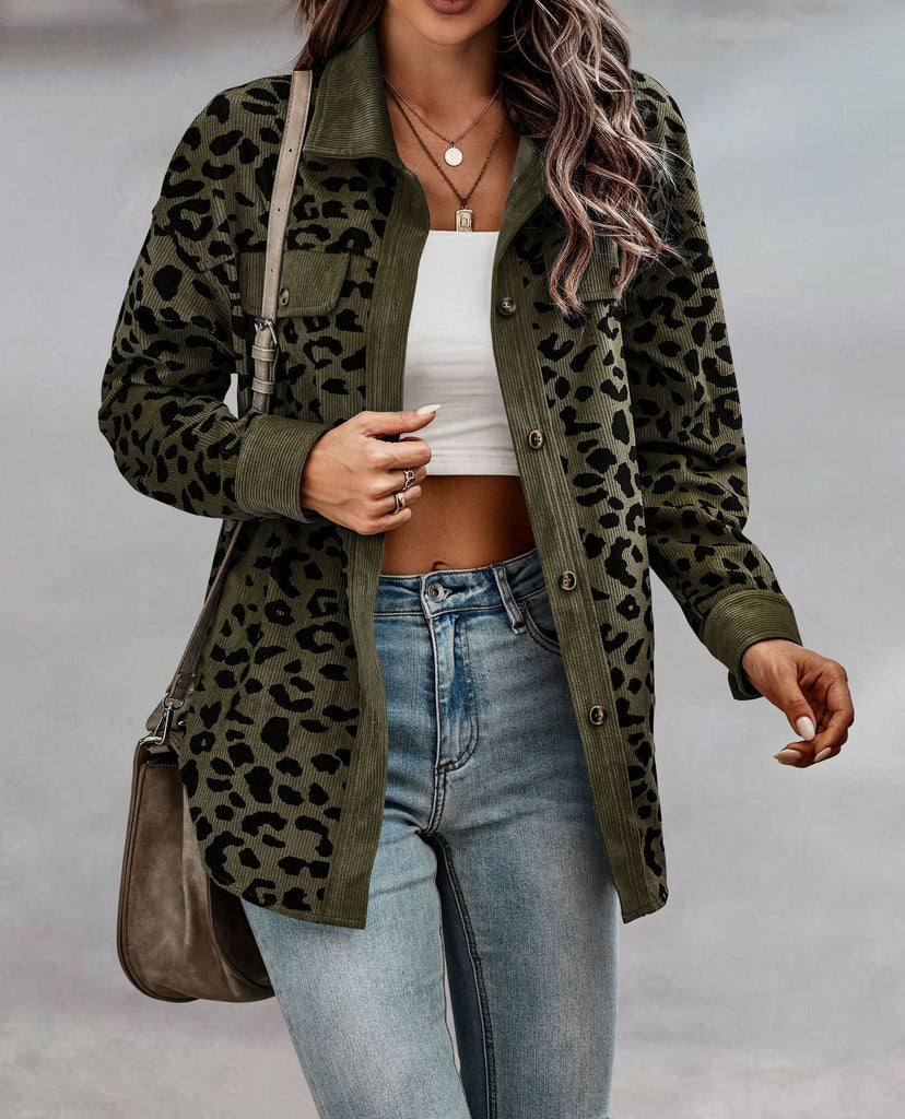 Olivia™ - Dschungel Chic Leopard Jacke [Letzter Tag Rabatt]