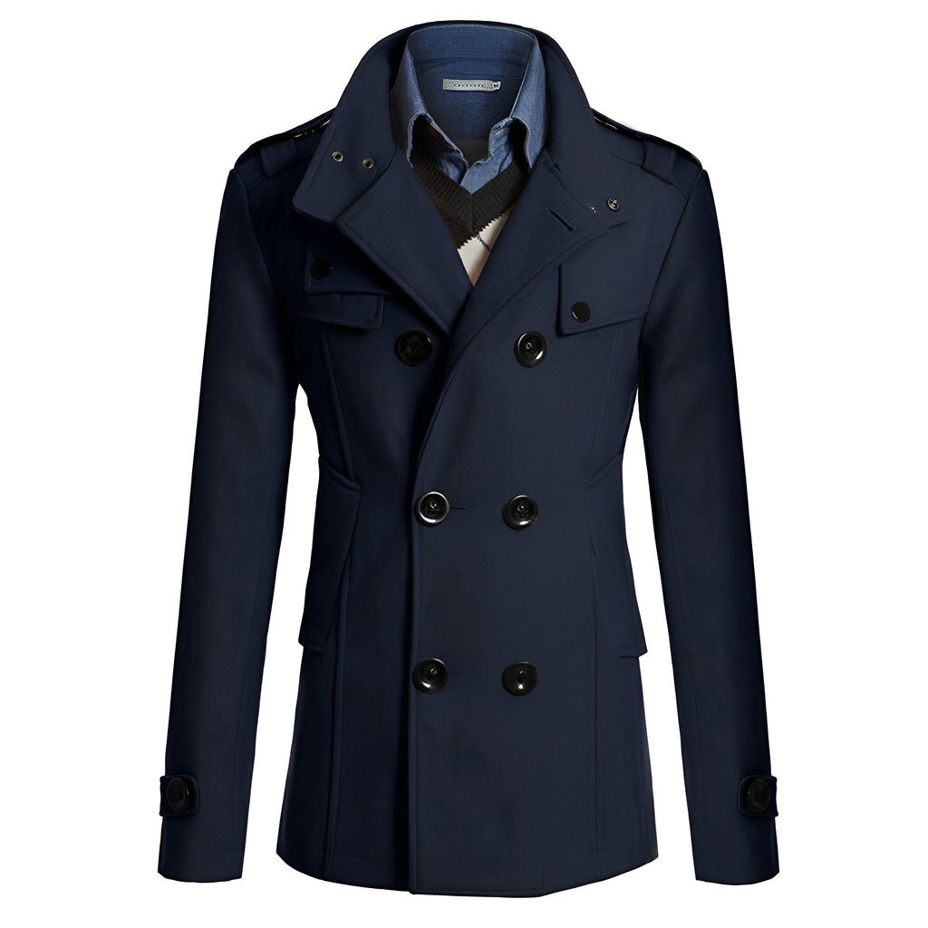 WOLFF | Stilvoller Herren|Woll|Trenchcoat