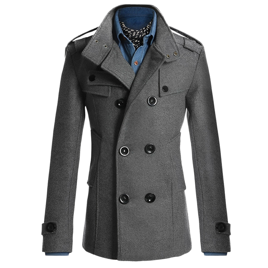 WOLFF | Stilvoller Herren|Woll|Trenchcoat