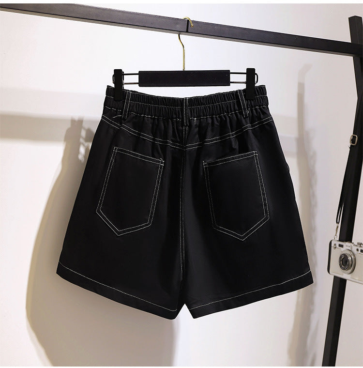 WOLFF | Bequeme Damen Shorts in modischem Schwarz