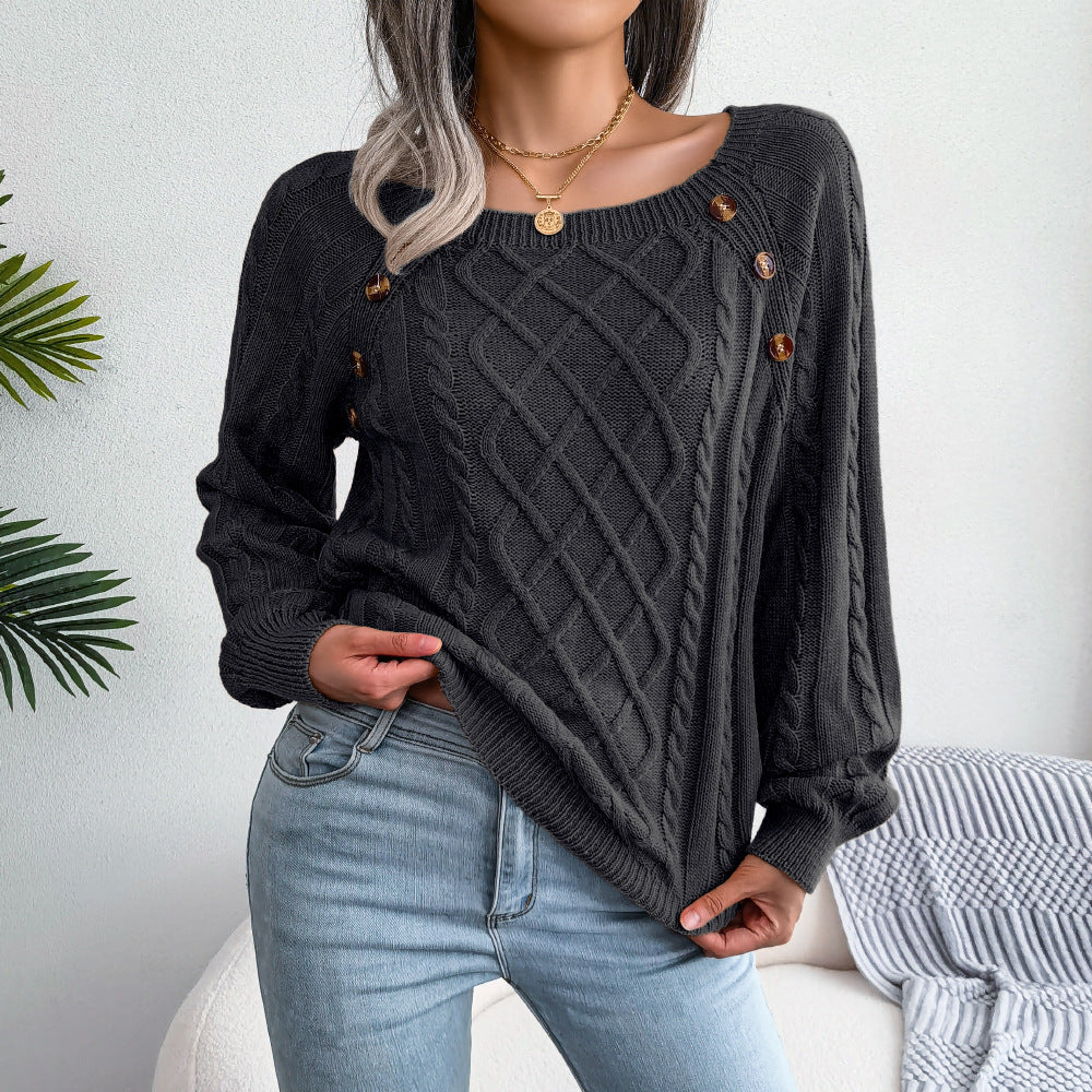 Zuri™ - Strickpullover mit quadratischem Ausschnitt