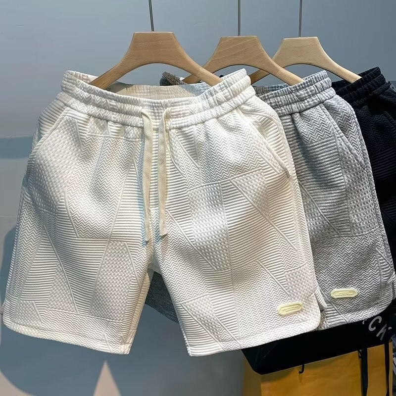 Sommer-Shorts mit Rippstrick-Design