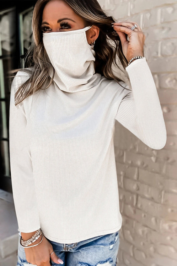 WOLFF Stacked Collar Mask Fleece Top