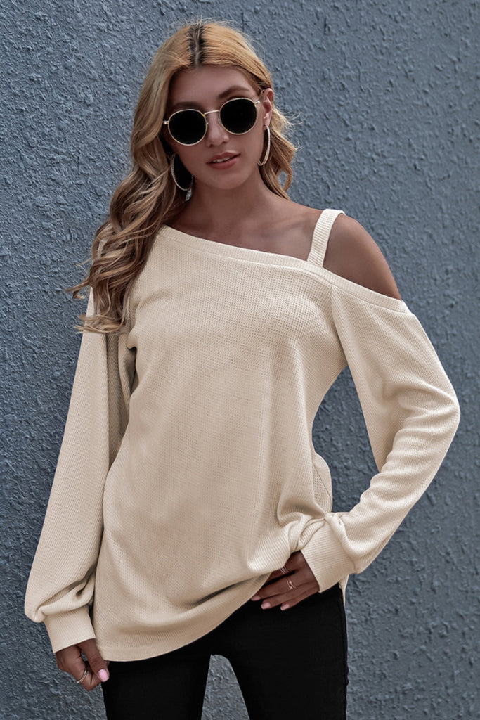 WOLFF Off Shoulder Locker Langarm Top