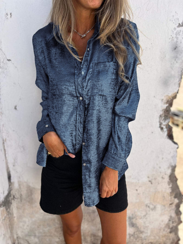 Metallische Bluse