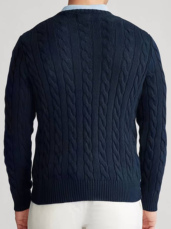 Wolff - Strickpullover mit Rundhalsausschnitt