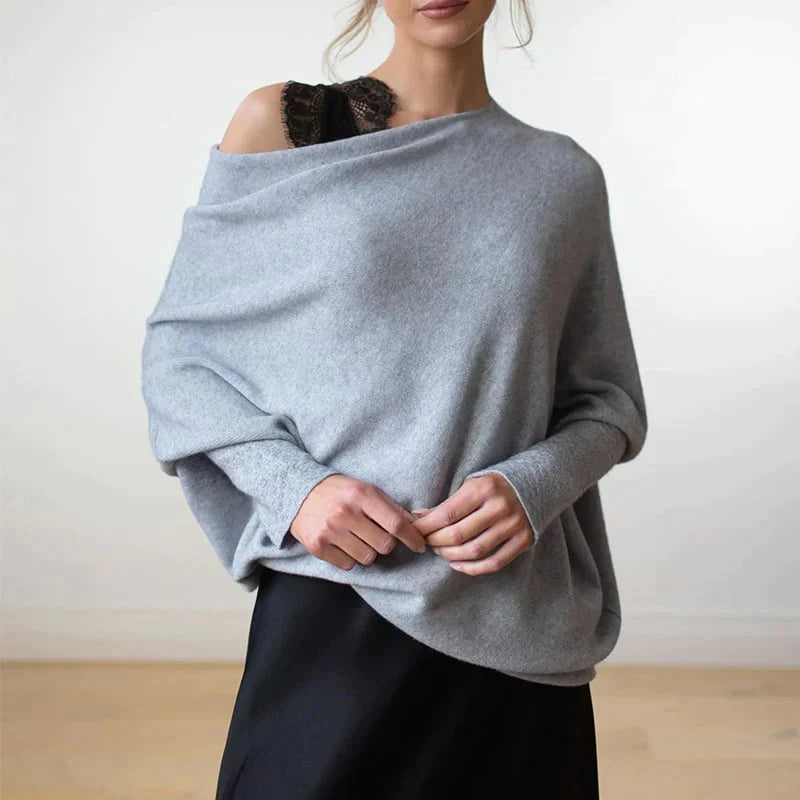 Via™ - Asymmetrisch drapierter Pullover