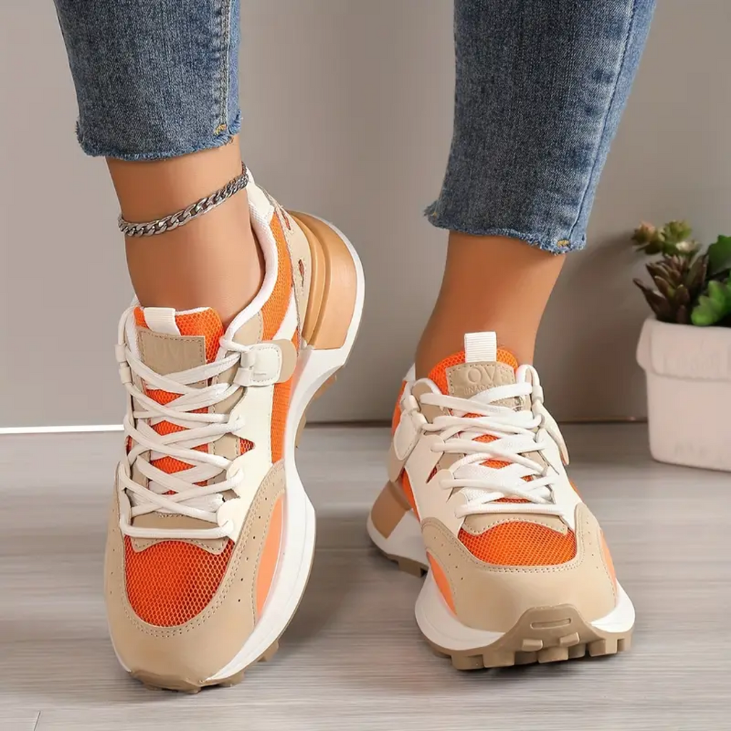 Wolff - Trendy Chunky Sneakers für Damen | Modische Sportschuhe mit dicker Sohle