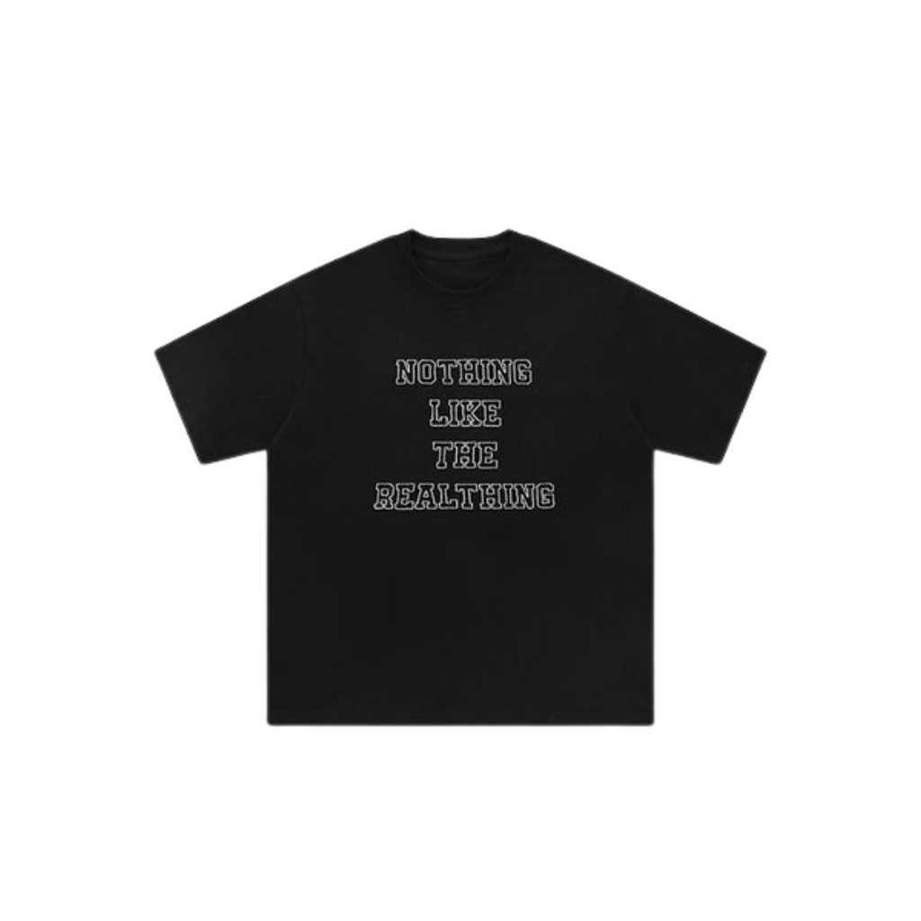 ÜBergroßes Lockeres T-Shirt - Schick - Buchstabe Gestickt