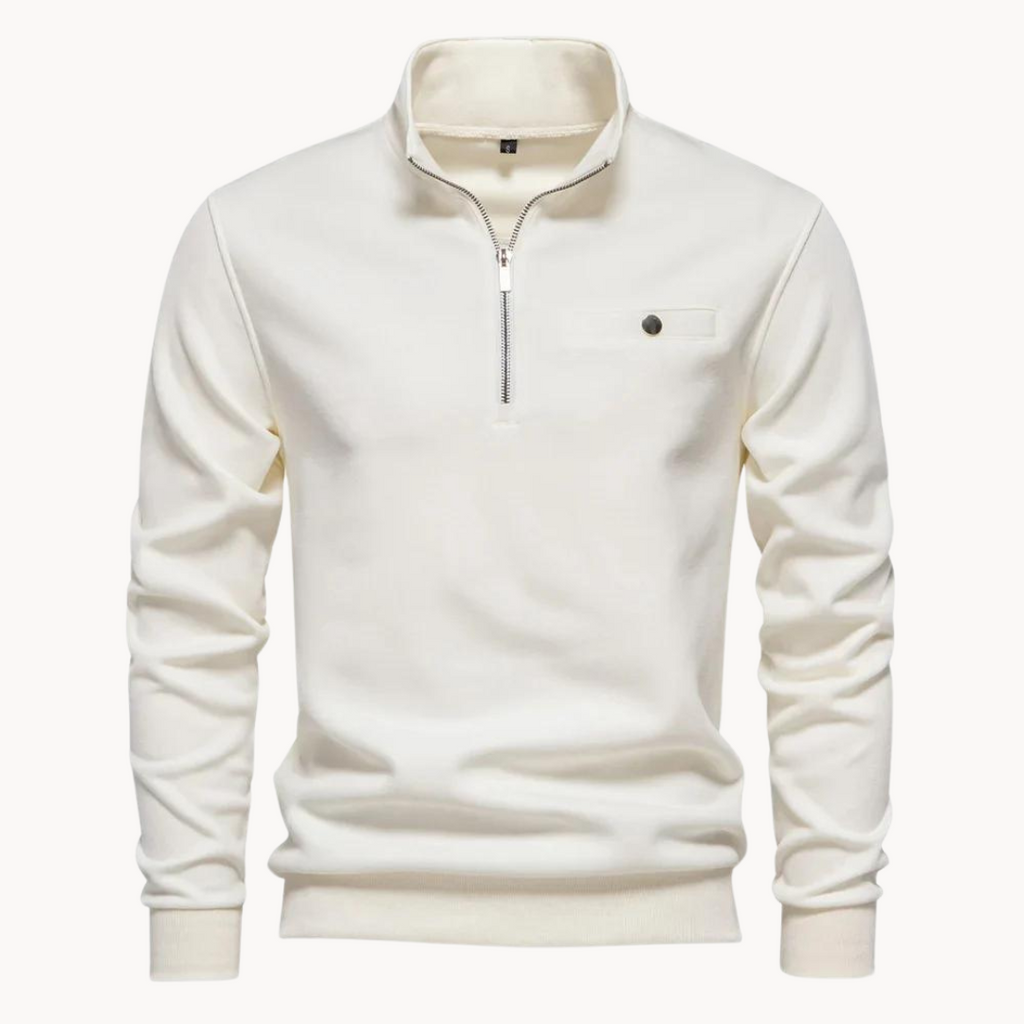 Wolff | Mock Neck Zip Sweatshirt