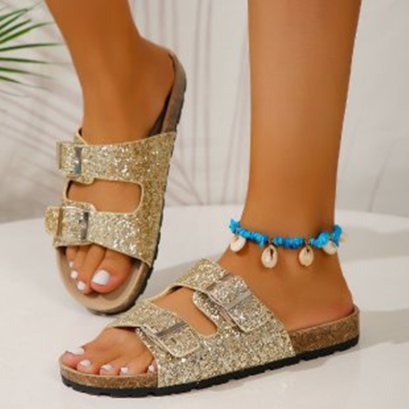 WOLFF - Glitzersandalen