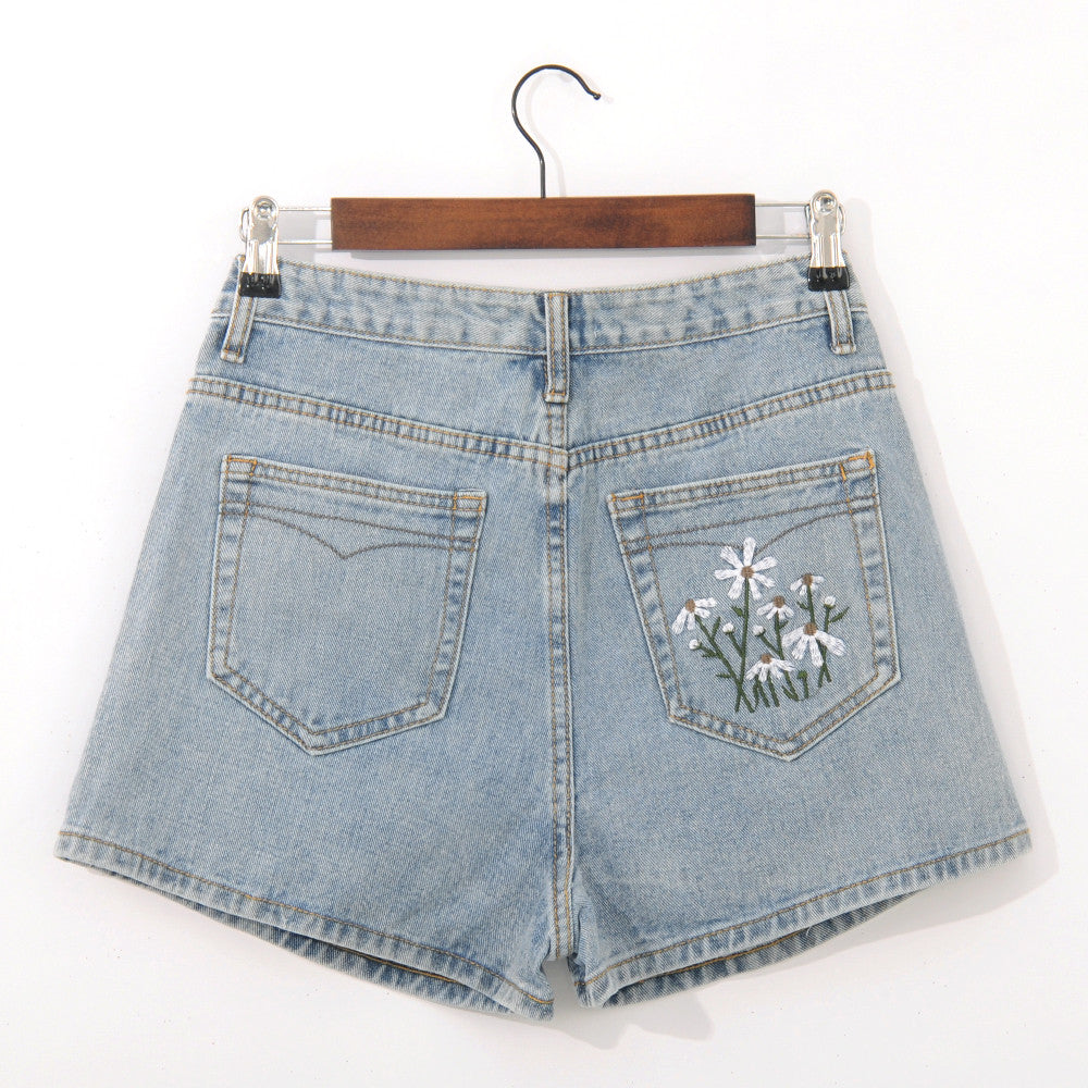 WOLFF | Relaxed Women's Hohe Taille Mode Denim Shorts