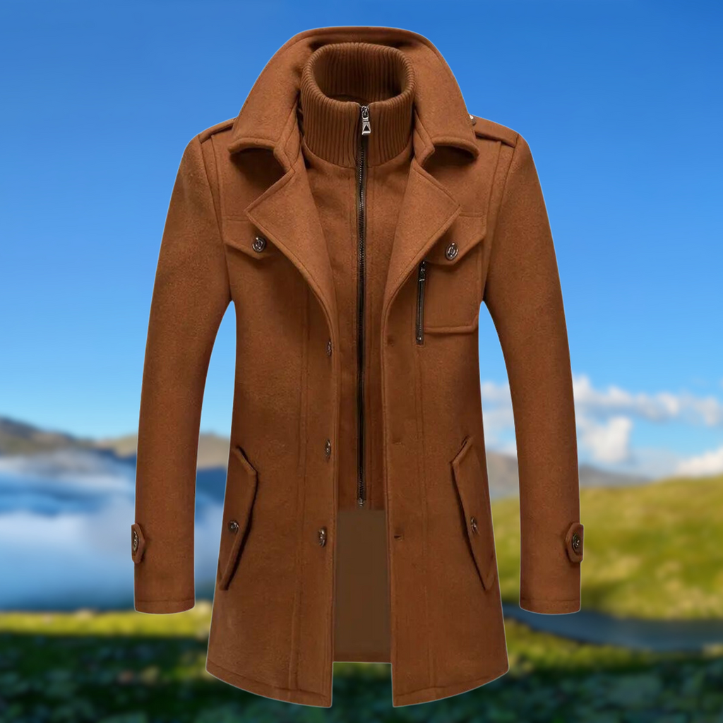 Jacke mit doppeltem Kragen