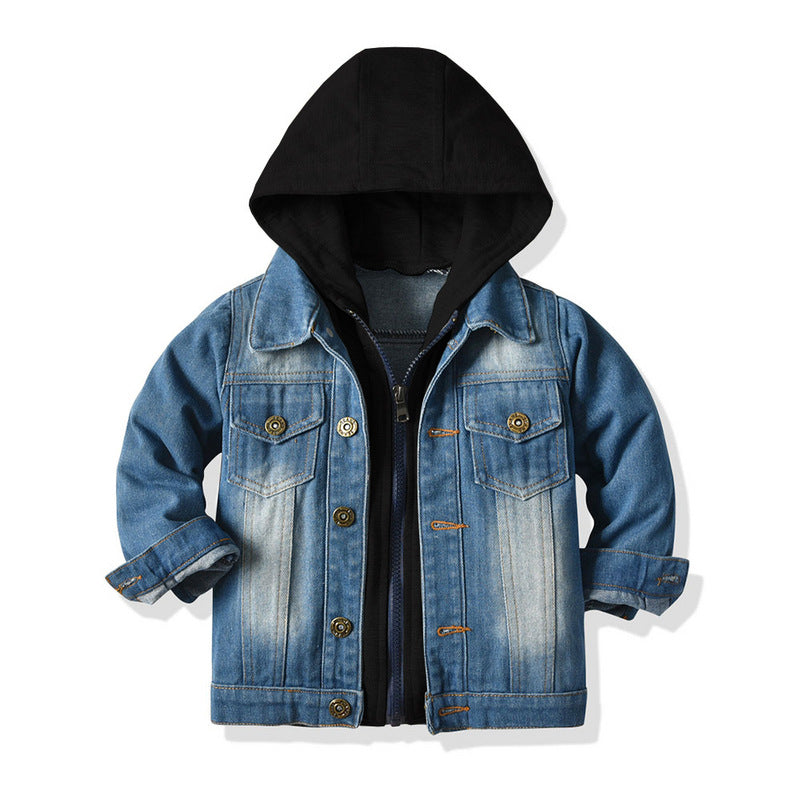 Wolff Denim-Jacke mit Kapuze