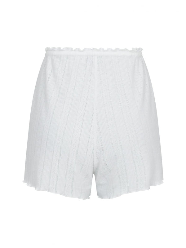 Pointelle Shorts in White