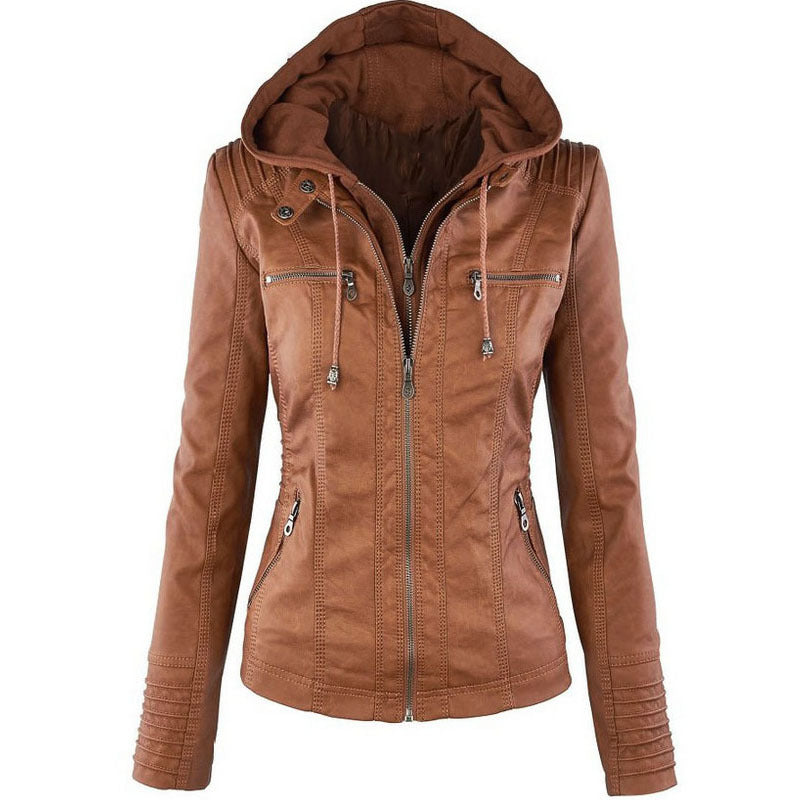 Wolff Solide Lederjacke mit Revers