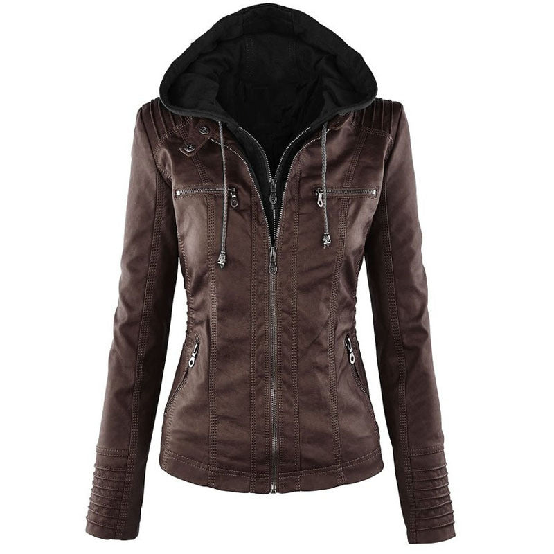 Wolff Solide Lederjacke mit Revers