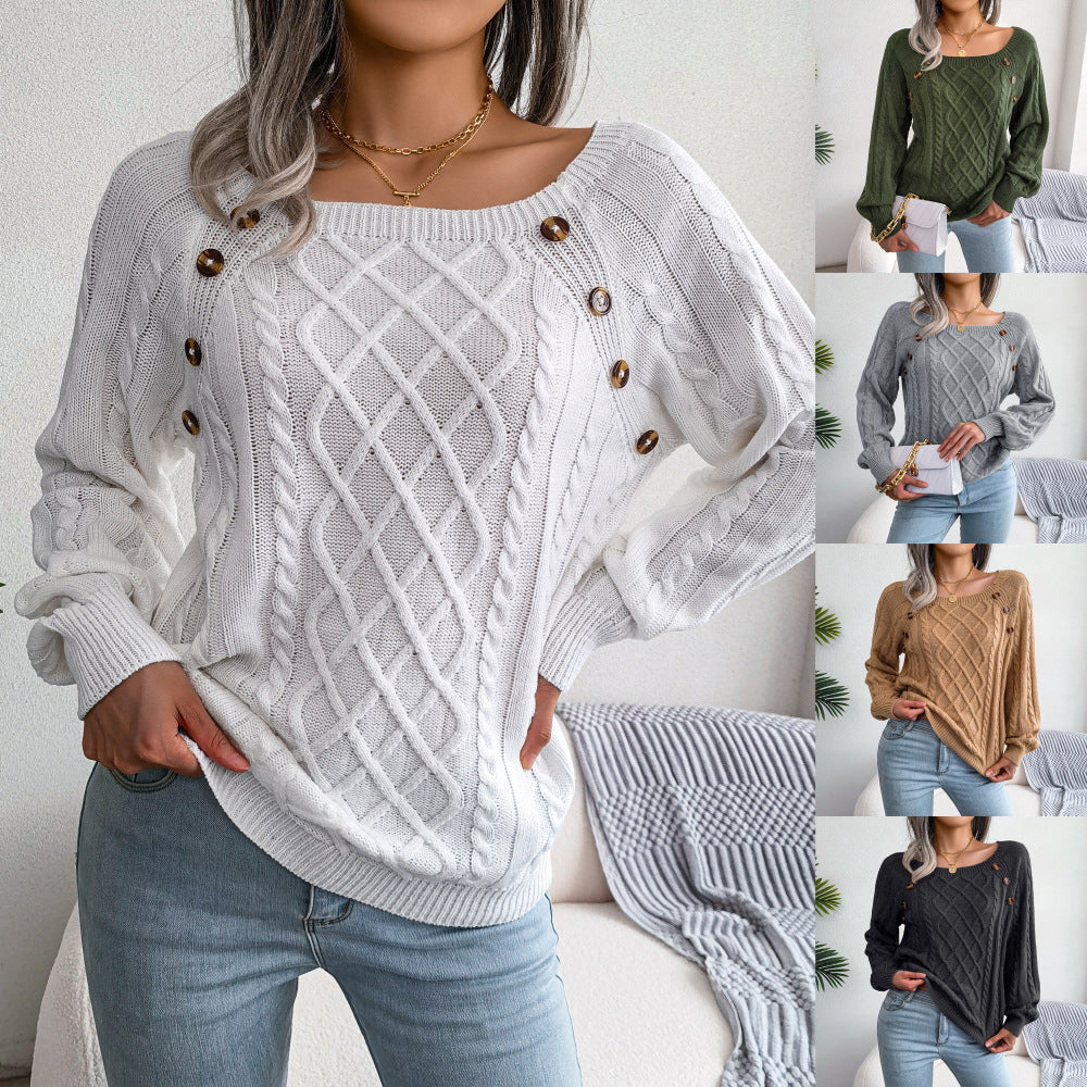 Modia™ - Modischer Pullover mit quadratischem Ausschnitt