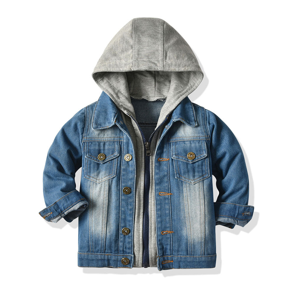 Wolff Denim-Jacke mit Kapuze