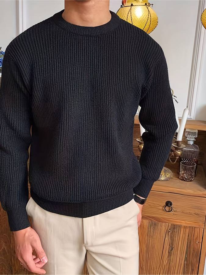 Wolff - Eleganter Strukturierter Herrenpullover