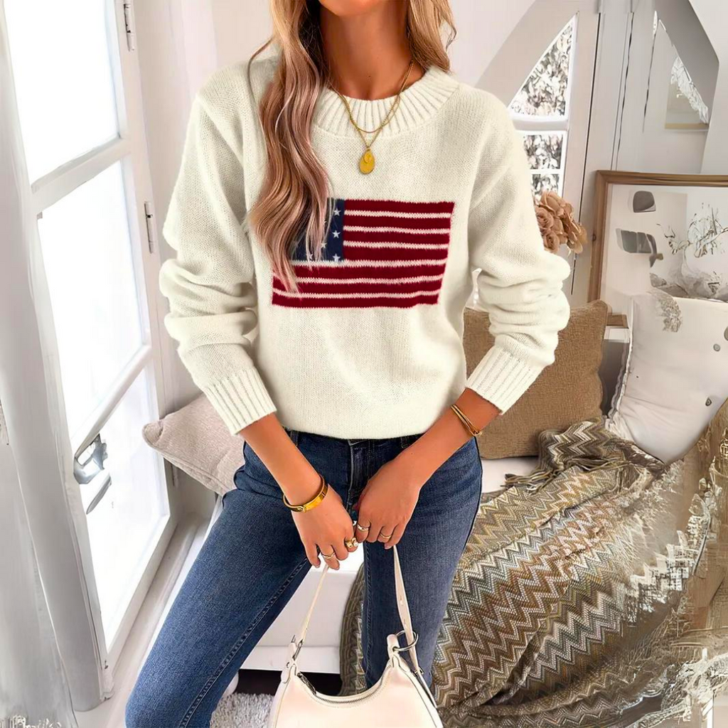 Elegante Pullover Amerika Strickwaren für Frauen