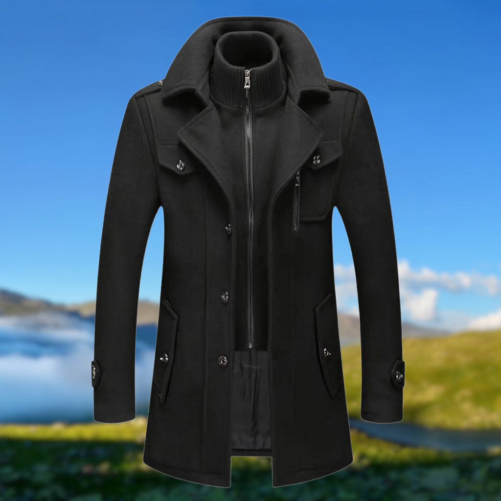 Jacke mit doppeltem Kragen