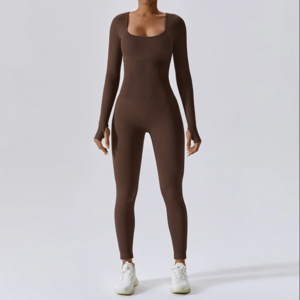 SleekSculpt®️ Langärmeliger Jumpsuit