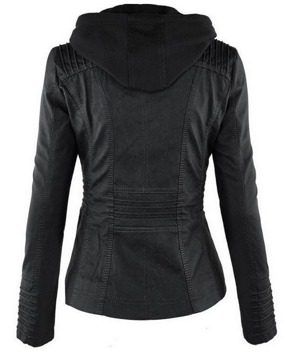 Lederjacke mit Revers