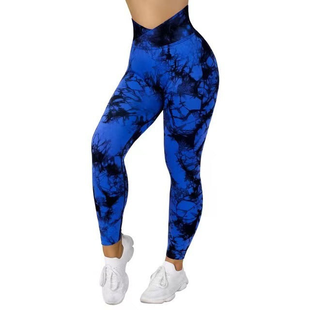 WOLFF | Langlebige nahtlose Tie Dye Leggings Frauen Yoga-Hosen