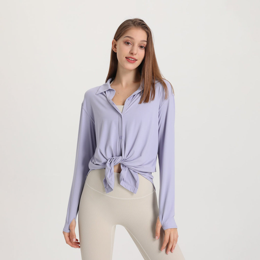 WOLFF | Modische Damen Workout Langarm Bluse