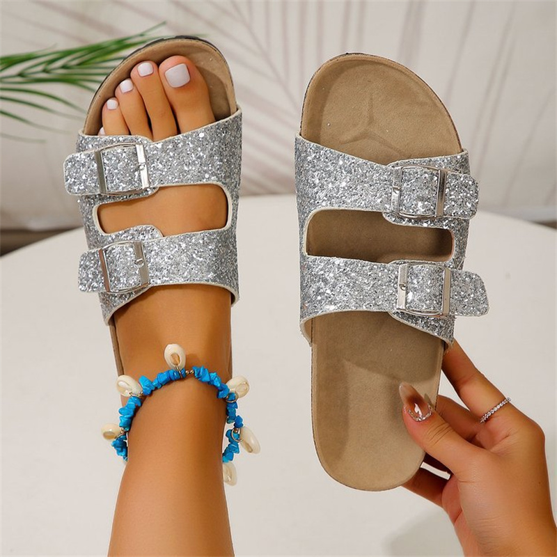 WOLFF - Glitzersandalen