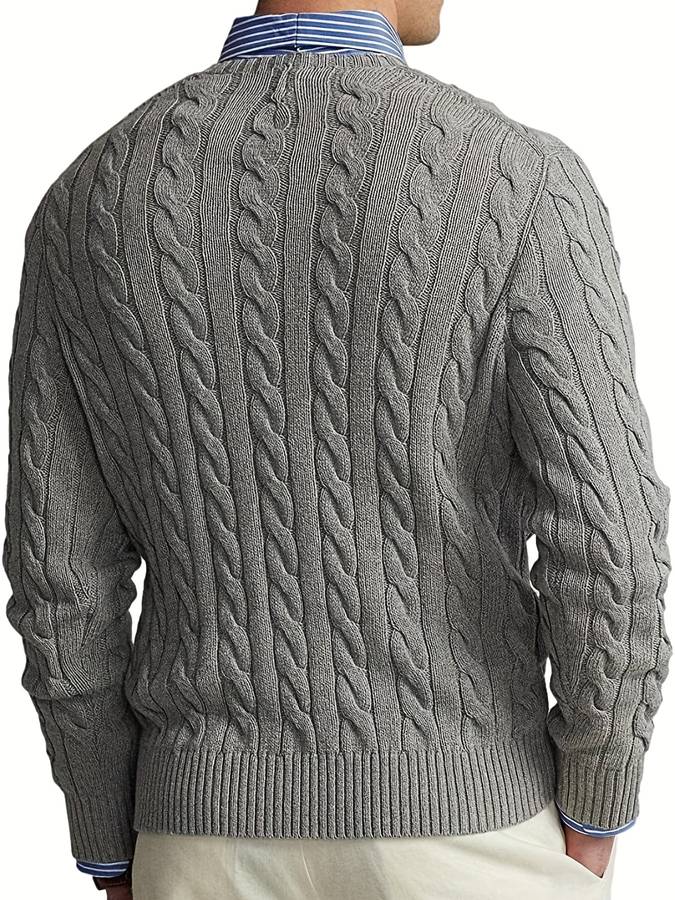 Wolff - Strickpullover mit Rundhalsausschnitt