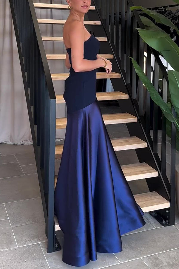 Maxikleid aus Satin