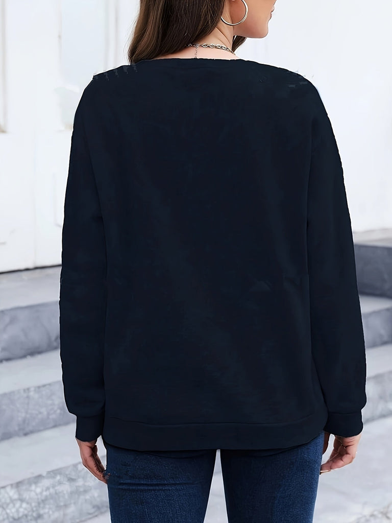 WOLFF | Lässiges Sweatshirt mit Federprint