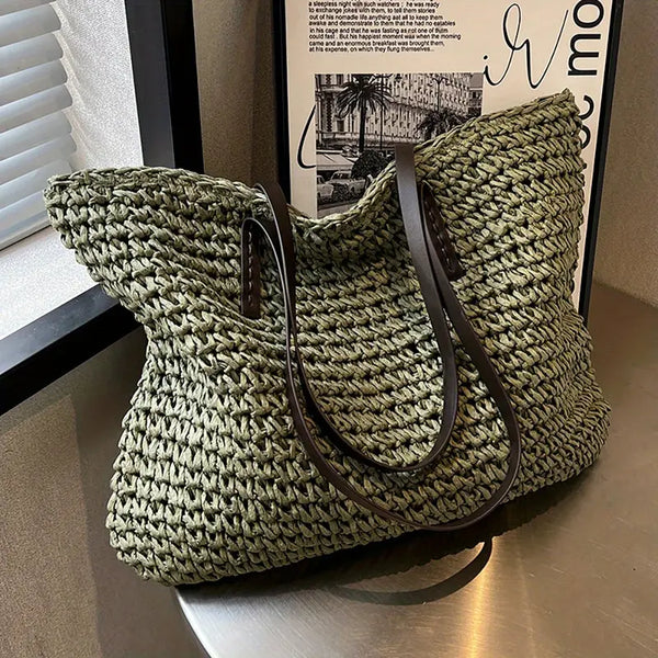 Wolff - große gewebte Tragetasche | Tasche im Bohemian-Beachy-Stil