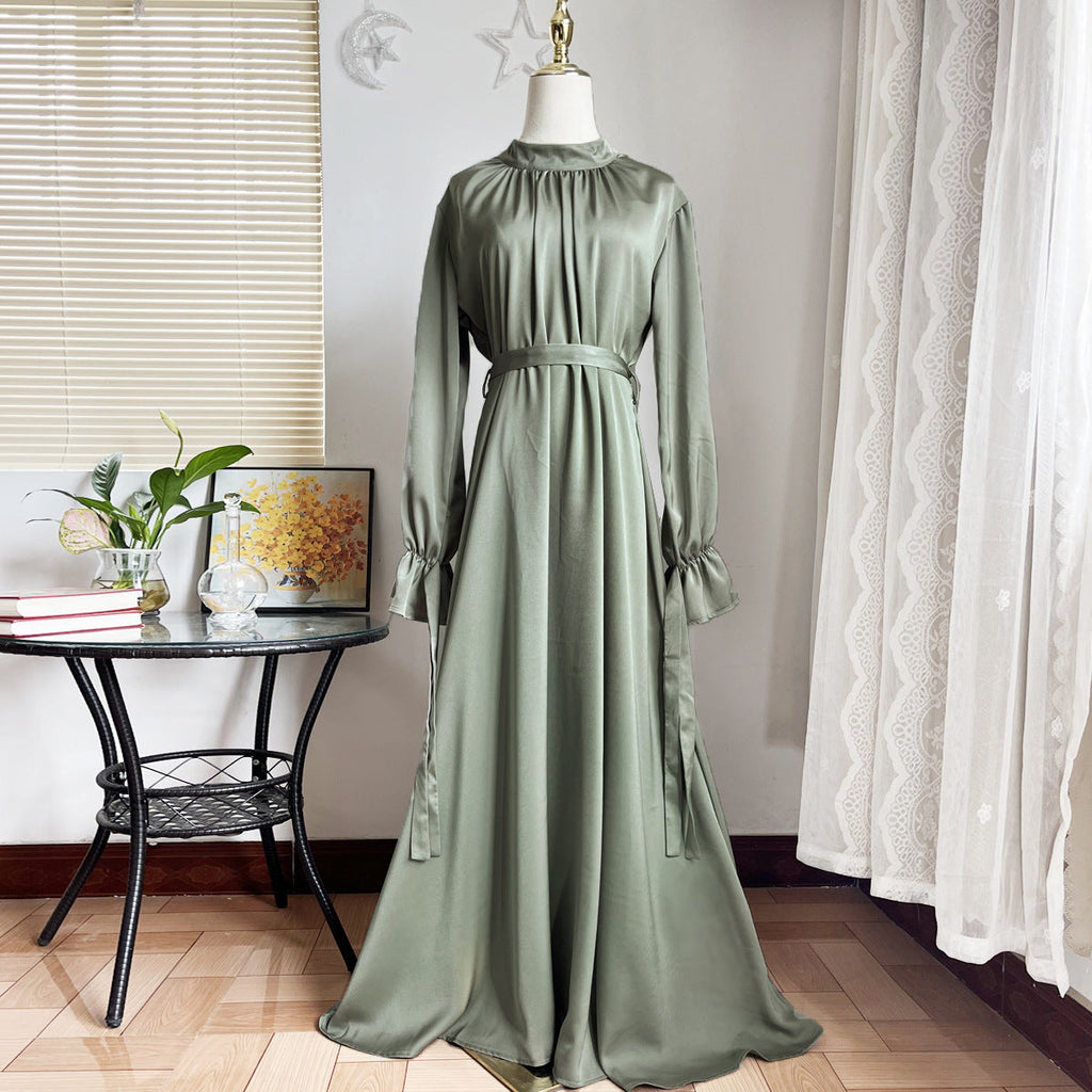 Wolff Elegant Satin Gebundenes Kleid