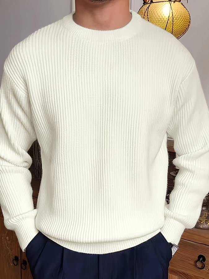 Wolff - Eleganter Strukturierter Herrenpullover