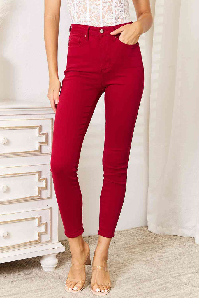 WOLFF | Skinny-Jeans mit hoher Taille