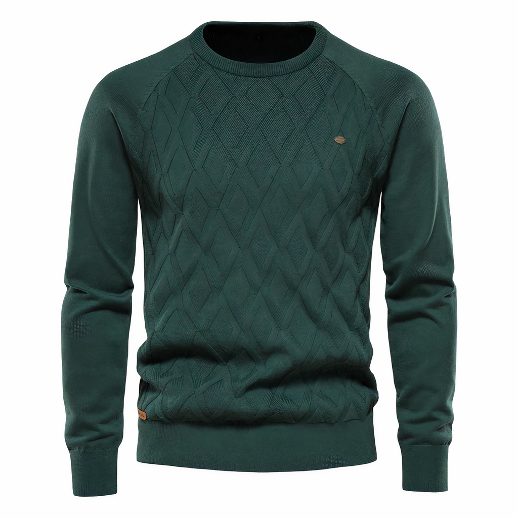 Wolff - Strickpullover mit Rautenmuster