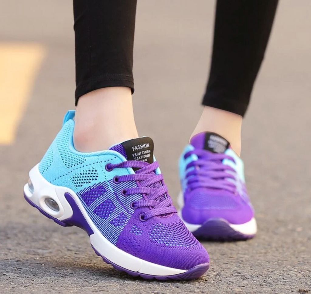 Wolff - Orthopädische Leichte, atmungsaktive Sport-Sneaker für Damen | Sportlicher Casual-Running-Schuh mit Air-Cushion-Sohle