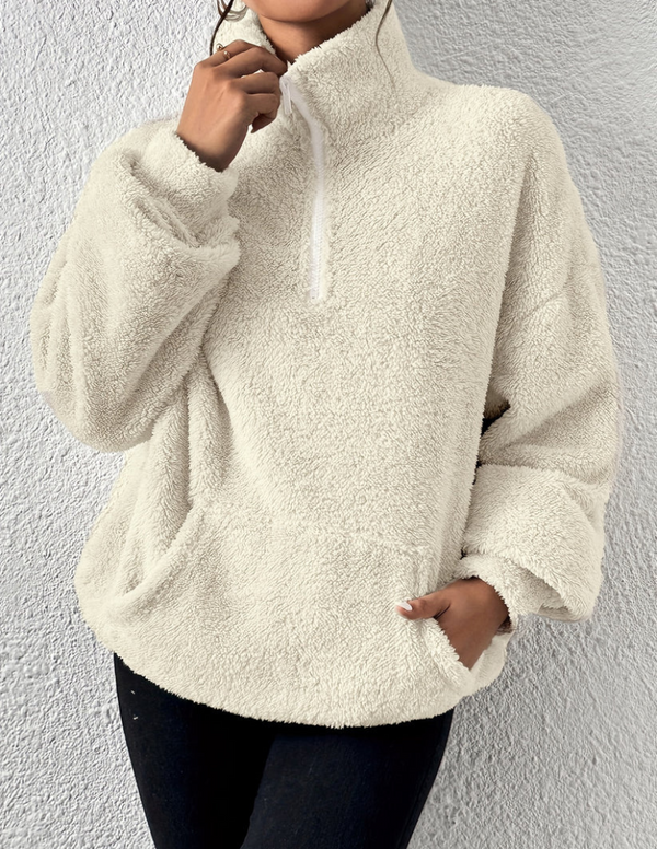 Wolff | Fluffy Fleece-Pullover Für Lässigen Winterkomfort Für Frauen