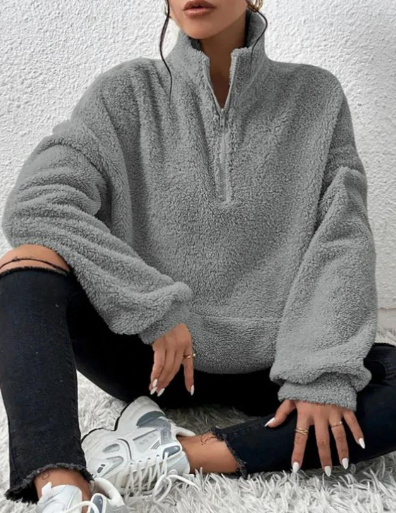 Wolff | Fluffy Fleece-Pullover Für Lässigen Winterkomfort Für Frauen