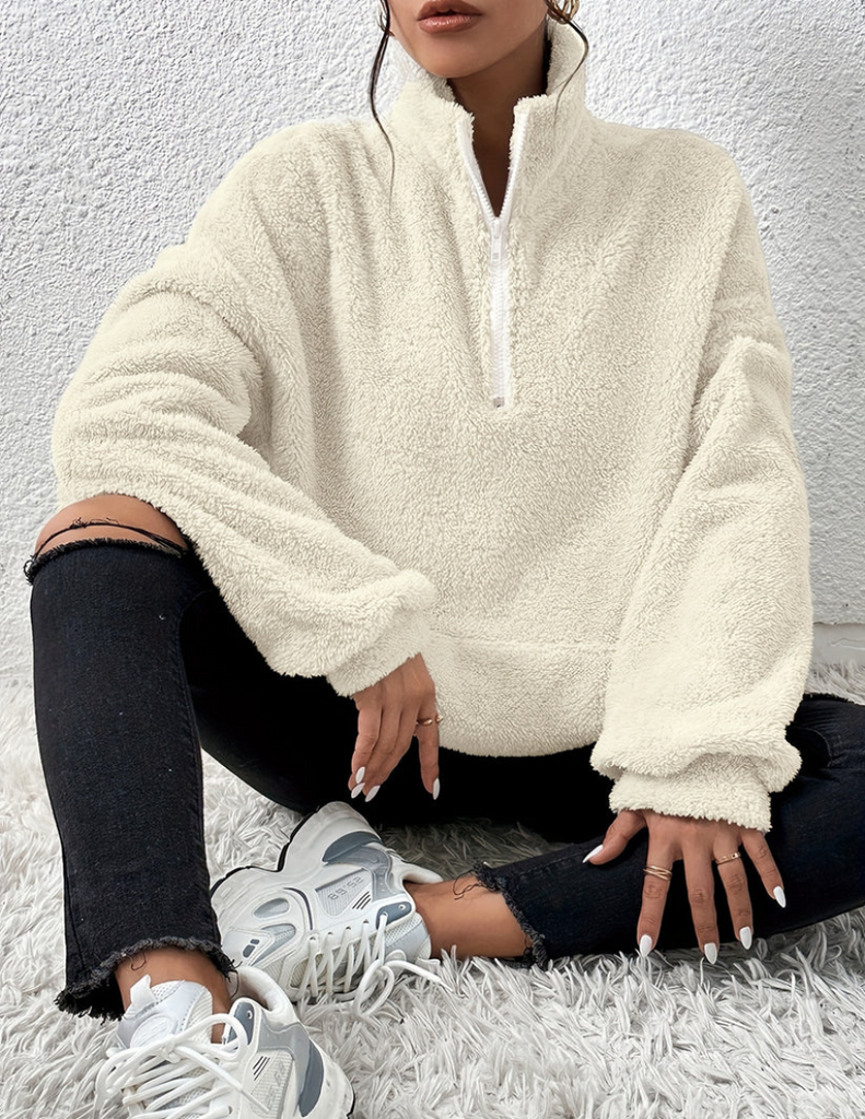 Wolff | Fluffy Fleece-Pullover Für Lässigen Winterkomfort Für Frauen