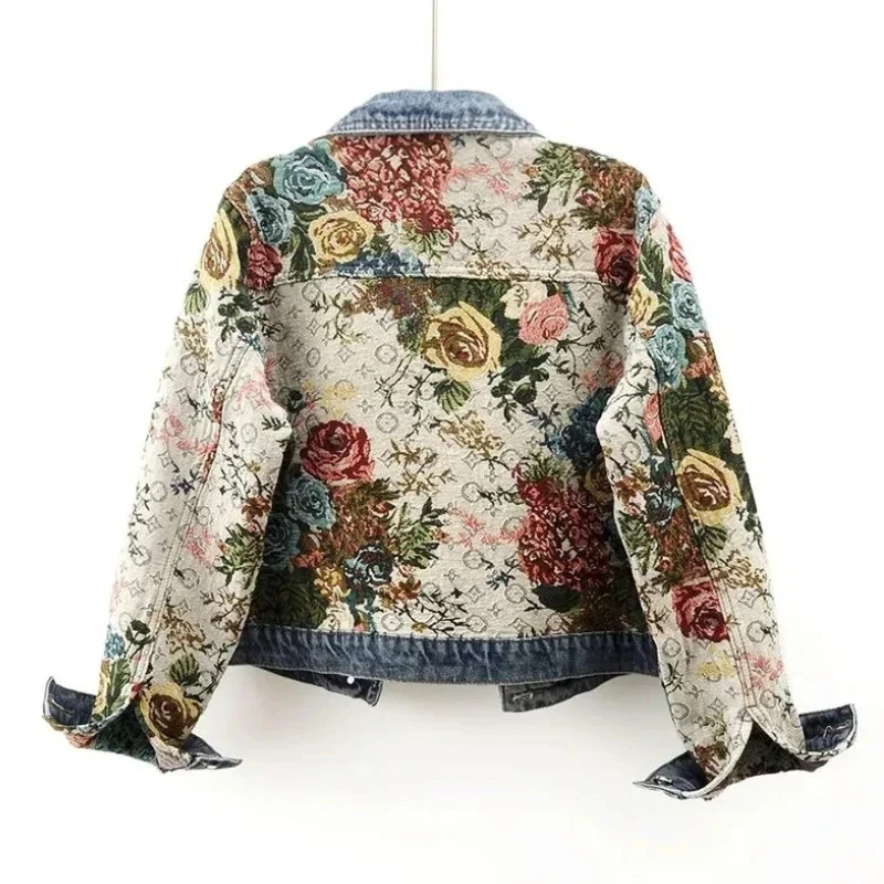 WOLFF - Jeansjacke Mit Blumen