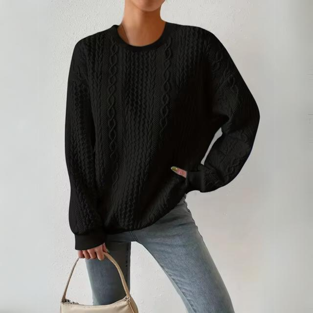 Casual crew neck sweatshirt