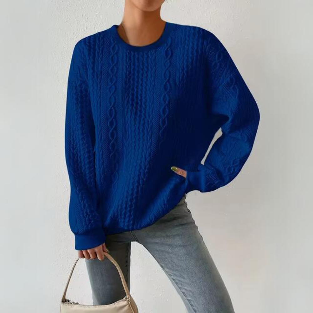 Casual crew neck sweatshirt