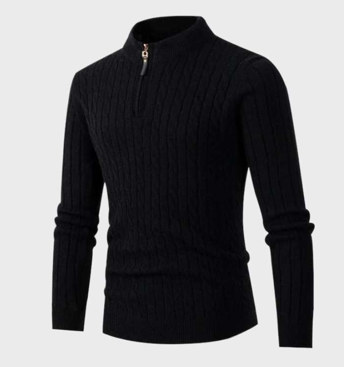 Wolff - Schmal geschnittener Herrenstrickpullover